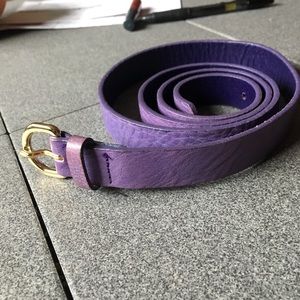 J. Crew Rounded Brass Buckle Belt